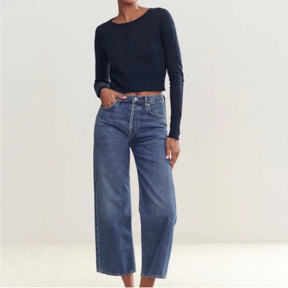 Jenni Kayne Finley Cardigan Black Linen Small - Picture 10 of 10